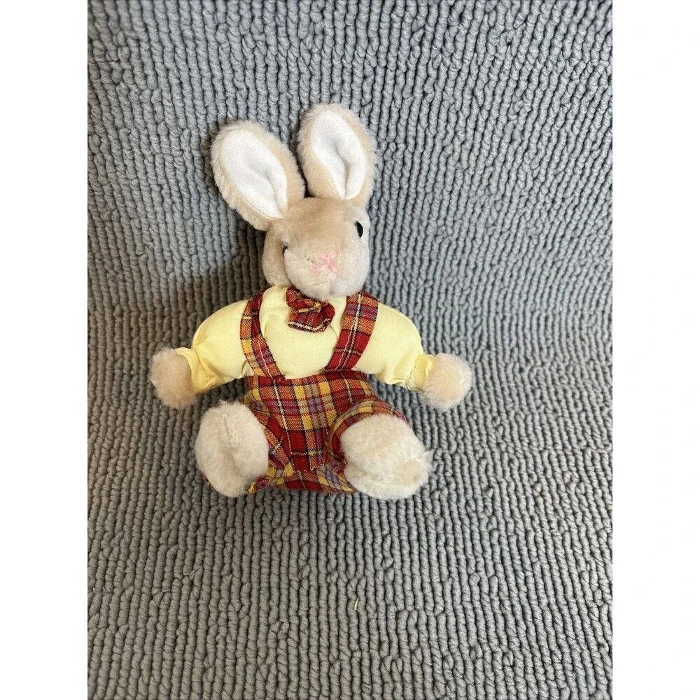 Vintage Mr. &‎ Mrs. Stuffed Easter Bunny Pink Couple 5